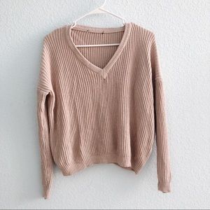 brandy melville blush lance sweater